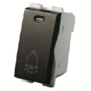 FE GMLL-16-22 MBK - مفتاح جرس مع لمبة أسود